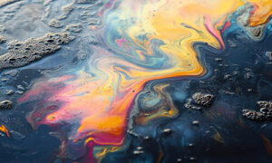 mixing oil and water